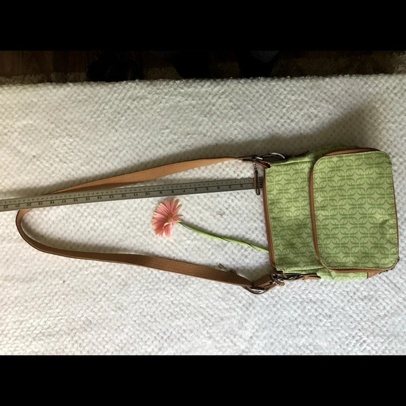 Fossil green cross  body bag canvas/leather - Picture 9 of 12